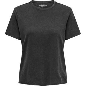 Only T-shirt Onllucy Life S s O-neck Top Box Jrs 15330656 Black Dames
