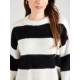 Noisy may Trui Nmsutton Oversize Knit Noos 27031244 Eggnog Black Dames