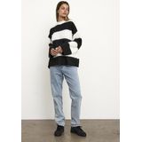 Noisy may Trui Nmsutton Oversize Knit Noos 27031244 Eggnog Black Dames