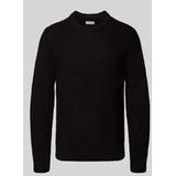 Jack & Jones - Jjliam Knit Crew Neck - Gebreide Trui - Zwart