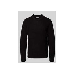Jack & Jones - Jjliam Knit Crew Neck - Gebreide Trui - Zwart