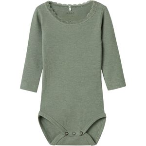 Romper - Lange Mouwen - O-hals - Kantdetail