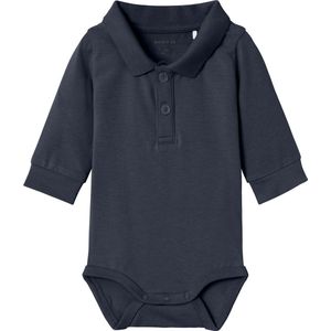 Name It - NBMHOLGER LS POLO BODY NOOS - Rompertje - Dark Sapphire - Jersey