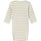 Rompertjes - Lange Mouwen Romper - Ribgebreid - Verticaal Gestreept