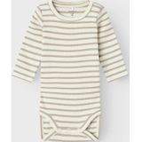 Rompertjes - Lange Mouwen Romper - Ribgebreid - Verticaal Gestreept