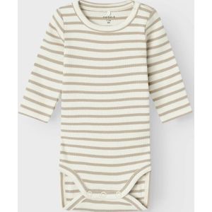 Romper - Lange Mouwen - Ribgebreid - Verticaal Gestreept