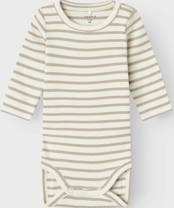 Rompertjes - Lange Mouwen Romper - Ribgebreid - Verticaal Gestreept