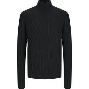 Jack&Jones - Jjpannel Knit Roll Neck - Gebreide Trui - Zwart