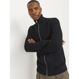 Jack & Jones Strickjacke JJPANNEL KNIT ZIP CARDIGAN AW24