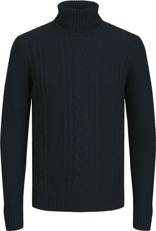 Jack & Jones - Heren Trui Craig Knit Roll Neck - Blauw