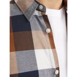 Jack & Jones - Jjjoshua Buffalo Twill Shirt Ls - Vrijetijdshemd - Navy Blazer
