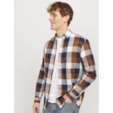 Jack & Jones - Jjjoshua Buffalo Twill Shirt Ls - Vrijetijdshemd - Navy Blazer
