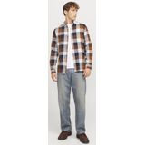 Jack & Jones - Jjjoshua Buffalo Twill Shirt Ls - Vrijetijdshemd - Navy Blazer