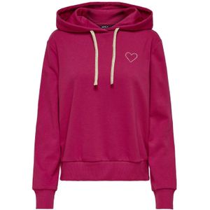 Only Trui Onlnoli Heart Hood Swt 15312874 Granita/gold String Dames
