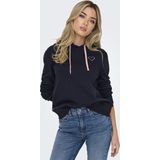 ONLY - ONLNoli - Sweatshirt - Nachtblauw - Capuchon met Trekkoord