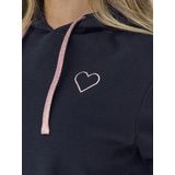 ONLY - ONLNoli - Sweatshirt - Nachtblauw - Capuchon met Trekkoord