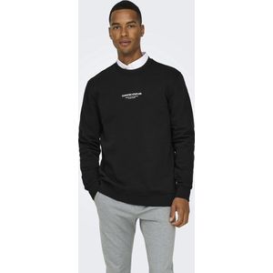 KACoen - Sweatshirt - Zwart - Katoen/Polyester - Ronde Hals