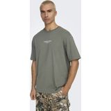 Only Sons Onscurated Rlx Print Ss Tee Noos Heren t-Shirt - Castor Gray