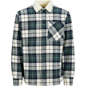 Jack & Jones - JJZAC TEDDY PADDED OVERSHIRT - Overhemd - Geruit - Katoen