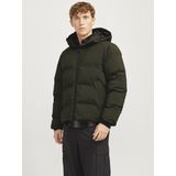Jack & Jones - Jjpayne - Puffer Jacket - Donkergroen - Winterjas