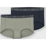 Name it - 2-pak - Hipster - Groen - Kinder Dames Onderbroek Katoen