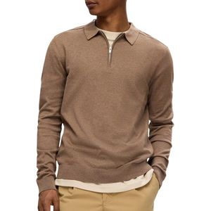 Selected - Berg - Lange Mouw Poloshirt - Regular Fit