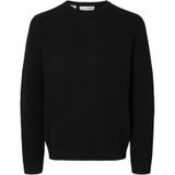 SELECTED HOMME - Gebreide Trui - Groen - Katoen - Crew Neck