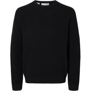 SELECTED HOMME - Gebreide Trui - Groen - Katoen - Crew Neck