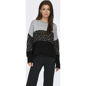 Gebreide Trui - Dierenprint - Knitwear - Ronde Hals - Lange Mouw