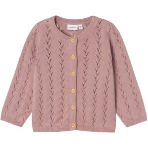 Vest - Geometrisch Patroon - O-hals - Lange Mouwen - Knoopsluiting