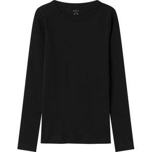 Ribtricot - Top - Gestreept - O-hals - Lange Mouwen - Regular Fit