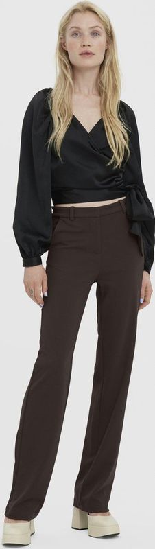 Broek - Middelhoge Taille - Rechte Pasvorm - Zwart - 53% Gerecycled Polyester