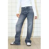 Yolanda - Wide Az371Dg - Jeans - Blauw - Biologisch Katoen