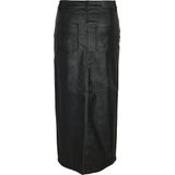 NOISY MAY - Nmkath Nw Slit - Lange Rok - Zwart - Coated