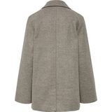 Pieces - Marbel - Jas - Groen - Polyester - Revers - Dubbele Rij Knopen