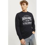 Jack & Jones Trui Jjjeans Sweat O-neck 12257108 Black Mannen