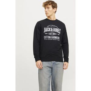 Jack & Jones Trui Jjjeans Sweat O-neck 12257108 Black Mannen