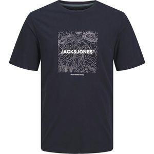 Jack Jones T-shirt Jjliner Tee Ss Crew Neck 12256780 Navy Blazer Mannen