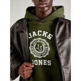 Jack & Jones - Jjvicto Hoodie - Heren - Groen - Katoen