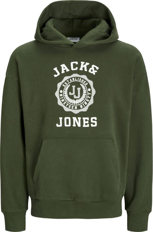 Jack & Jones - Jjvicto Hoodie - Heren - Groen - Katoen