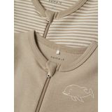 Slaappakje - 2-Pack - Interlock - Zacht - Lange Mouwen - Ritssluiting