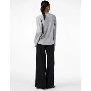 Y.A.. Emilie LS Cardigan Knit Light Grey Melange