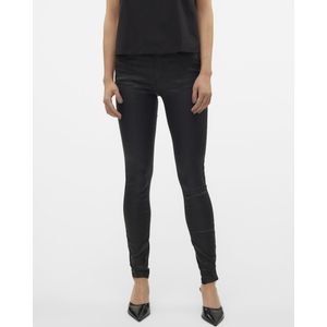 Vero Moda Broek Vmflash Mr Skinny Coated Pants Noos 10314591 Black Dames