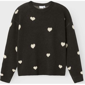 Gebreide Trui - Ronde Hals - Knitwear - Losse Pasvorm - Lange Mouw