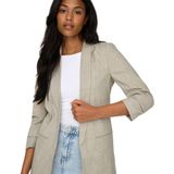 Blazers - White Pepper - Met 3/4 Mouwen - Reverskraag - Nauw Aansluitend