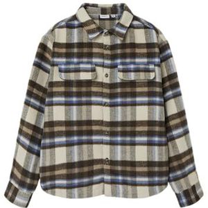 NAME IT Overhemd voor jongens, regular fit, berk, 116