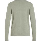 Gebreide Top - V-hals - Lange Mouwen - Zwart - Viscose/Nylon/Polyester