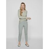 Gebreide Top - V-hals - Lange Mouwen - Zwart - Viscose/Nylon/Polyester