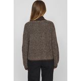 Vila - Lory - Gebreide Top - Hoge Hals - Lange Mouwen - Jacquard Detail