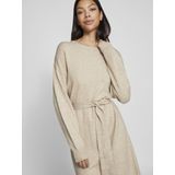 Tricot Jurk - Natural Melange - 50% Viscose, 27% Nylon, 23% Polyester